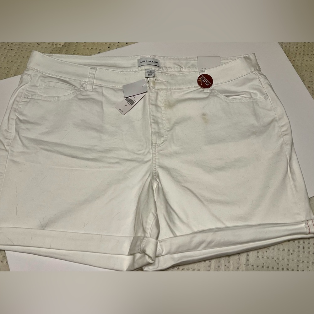 Lane Bryant white shorts